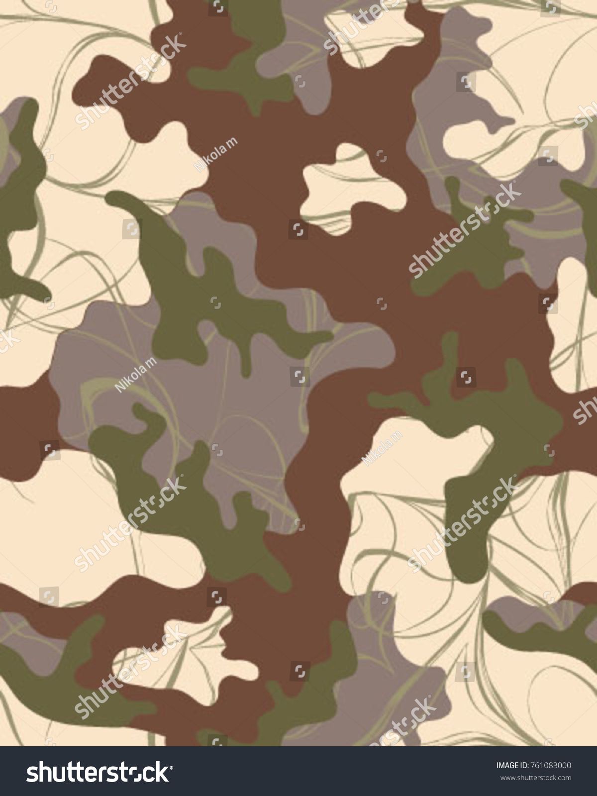 1200x1600 Abstract Camouflage Pattern. Seamless Vector Wallpaper.colorful