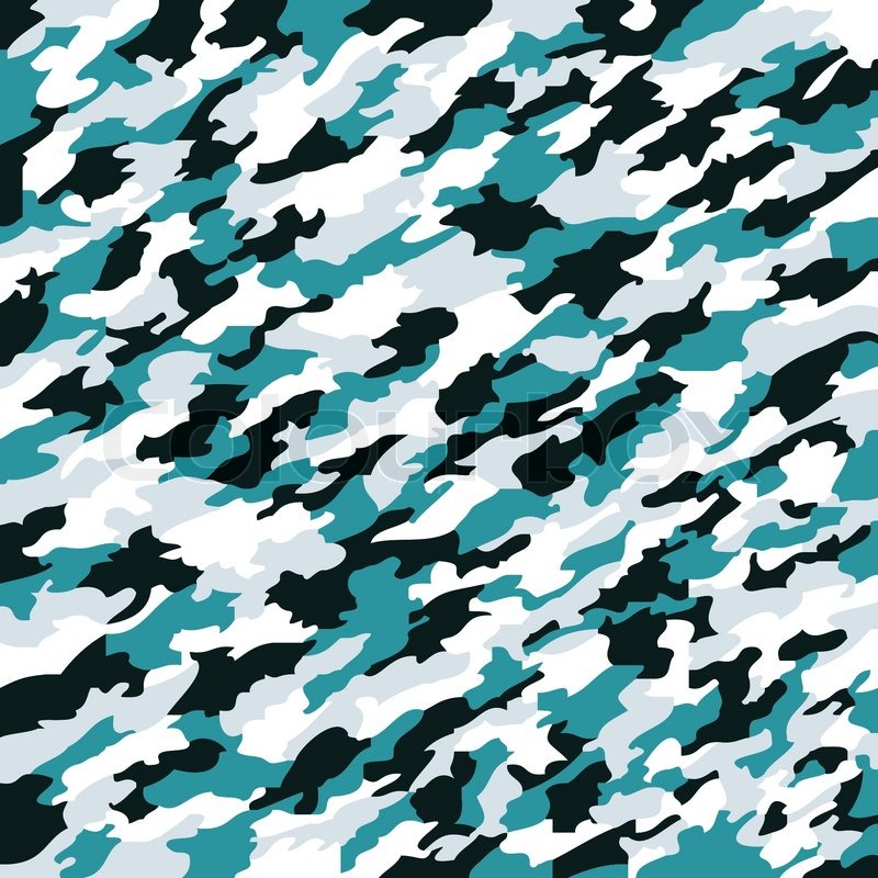 800x800 Aqua Camouflage Texture, Abstract Vector Art Illustration Stock