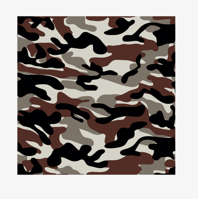 650x651 Vector Military Camouflage Pattern Brownish Brown, Vector
