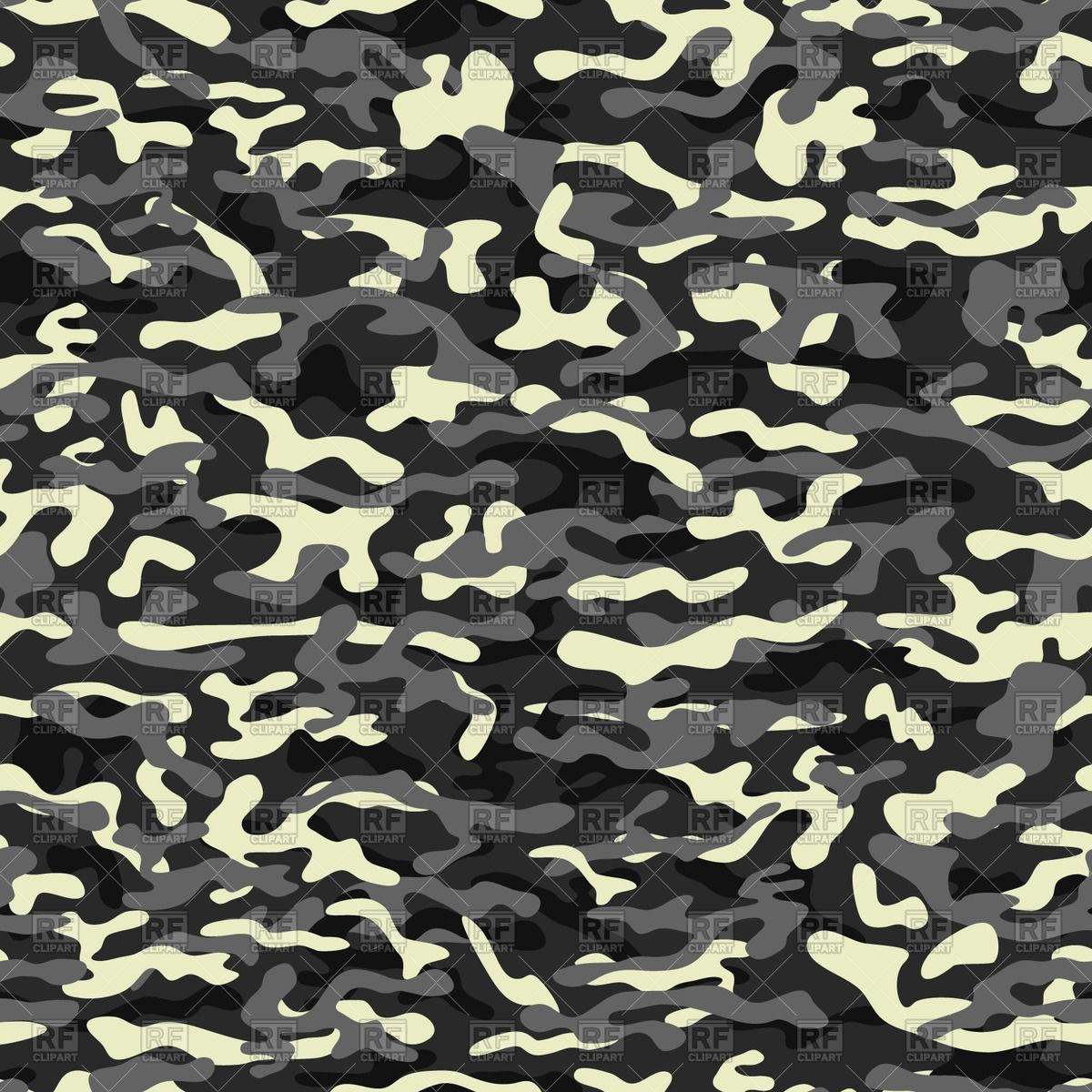 1200x1200 Dark Camouflage Seamless Pattern, 66181, Download Free Vector