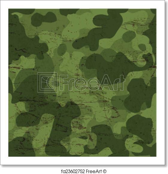 561x581 Free Art Print Of Military Camouflage Seamless Pattern. Vector
