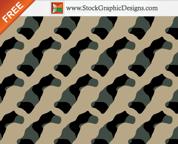 600x486 Seamless Camouflage Free Vector Pattern 3 Colours 123freevectors