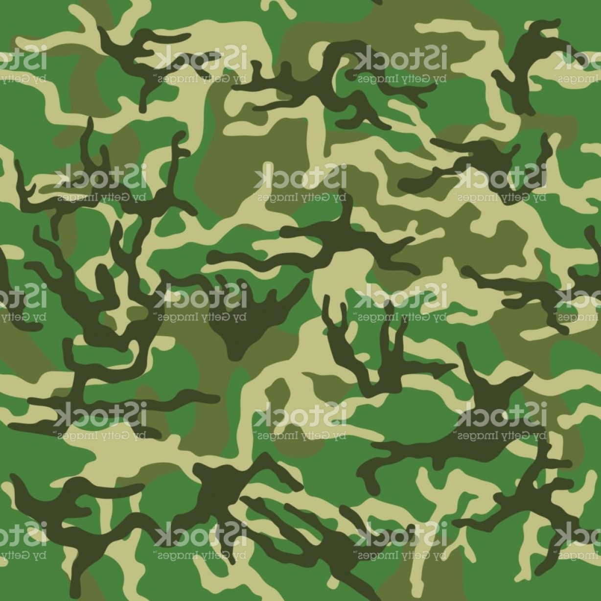 1228x1228 Camouflage Pattern Background Seamless Vector Illustration Classic