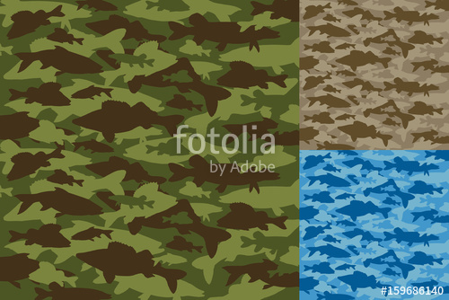 500x334 Fishing Camouflage (Camo) Vector Set Stock Image And Royalty Free