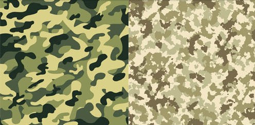 496x244 Camouflage Patterns Design Vectors Material Free Download