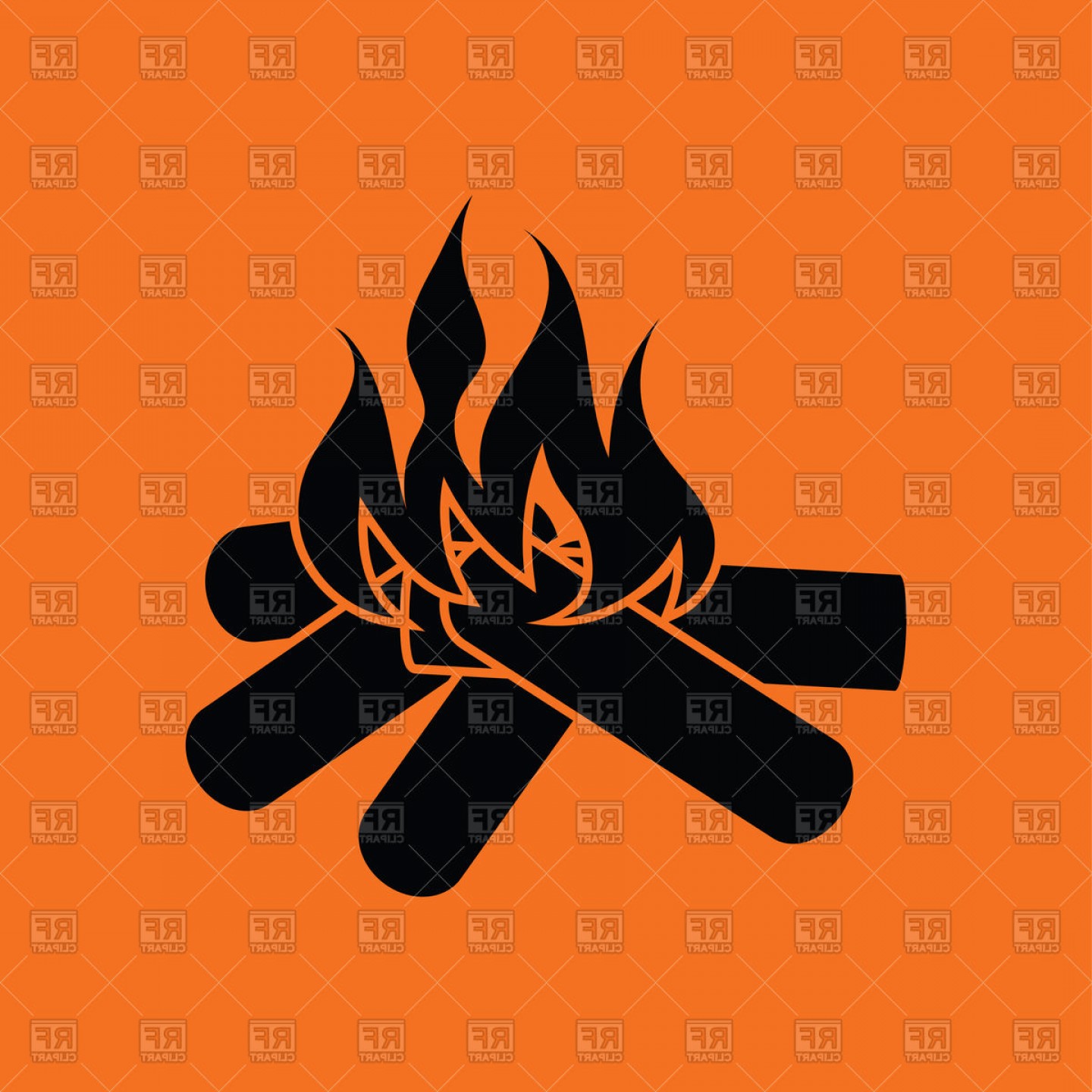 1440x1440 Campfire Vector Art Lazttweet