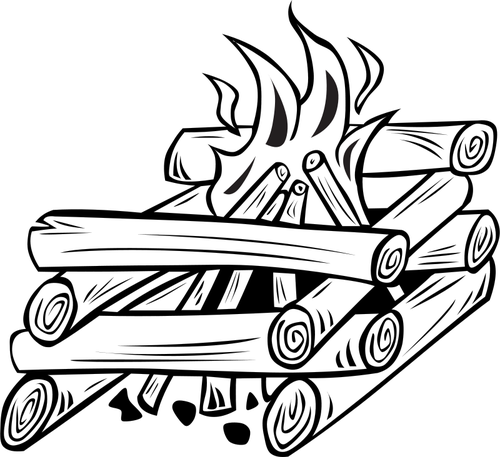 500x457 Campfire Vector Illustration Public Domain Vectors