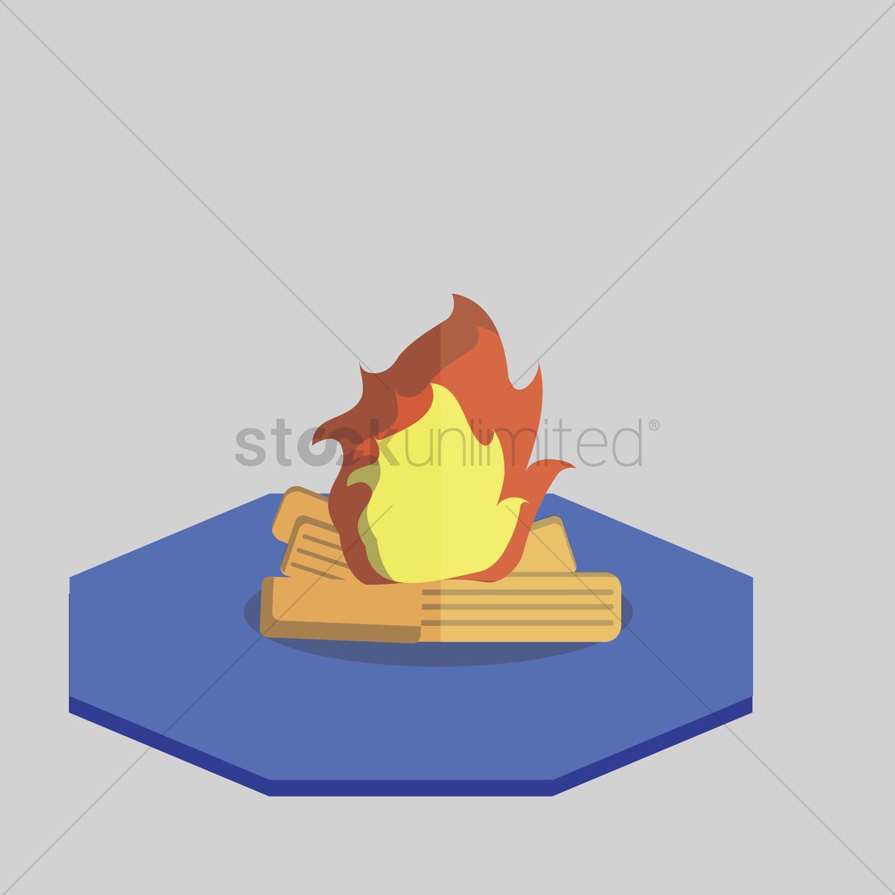 1300x1300 Free Vector Of Campfire Vector Image