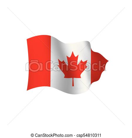 450x470 Canada Flag, Vector Illustration On A White Background.