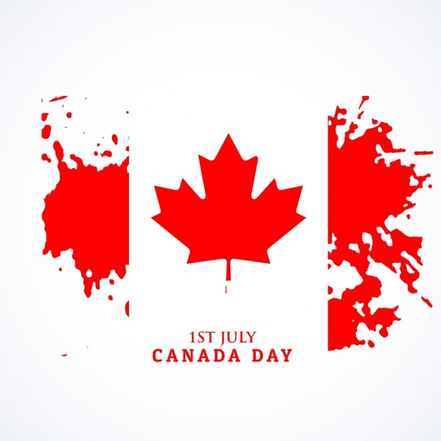 626x626 Canadian Flag In Grunge Style Vector Free Download