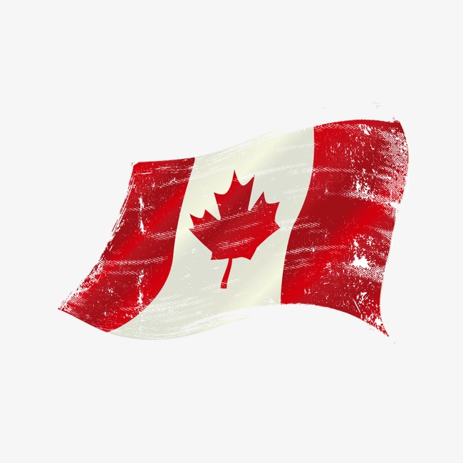 650x650 Watercolor Canadian Flag Vector Material, Watercolor Vector, Flag