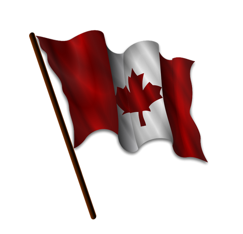 500x481 Waving Canadian Flag Vector Image Public Domain Vectors