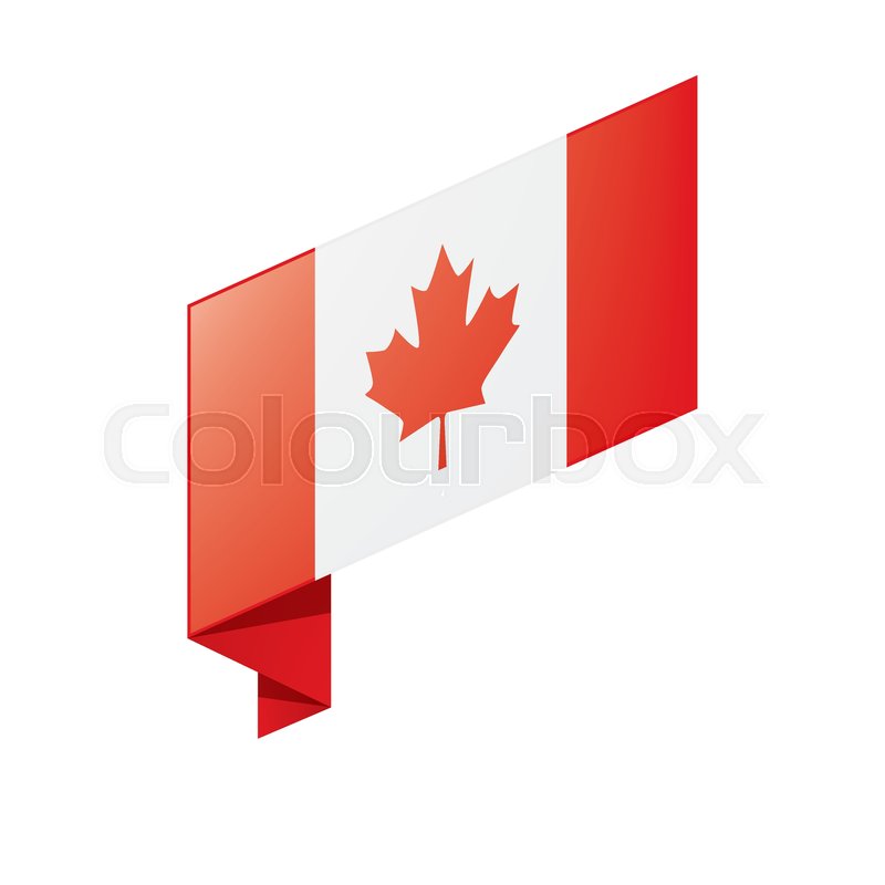 800x800 Canada Flag, Vector Illustration On A White Background Stock