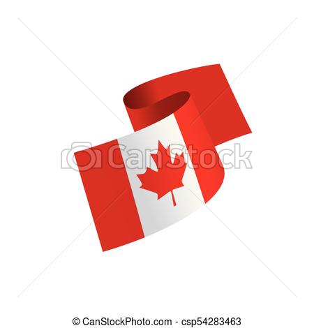 450x470 Canada Flag, Vector Illustration On A White Background Clip Art