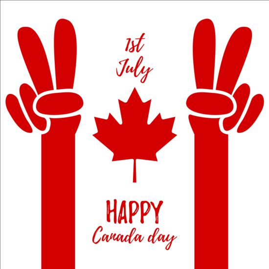 550x550 Canada Day Background With Maple Leaf Vector 01 Free Download