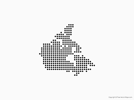 460x345 Vector Maps Of Canada Free Vector Maps