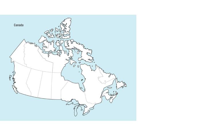 700x490 Canada Map Vector