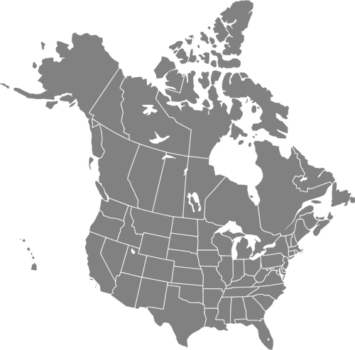 500x494 Canada And Us Public Domain Vectors