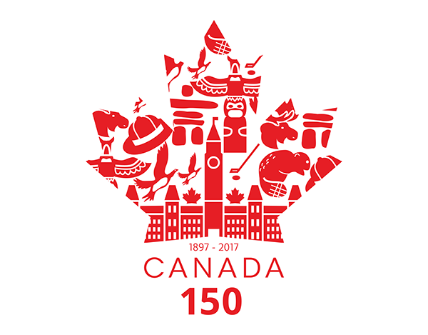 600x469 Canada 150 Logo Vector, Black And White, Printable, Template