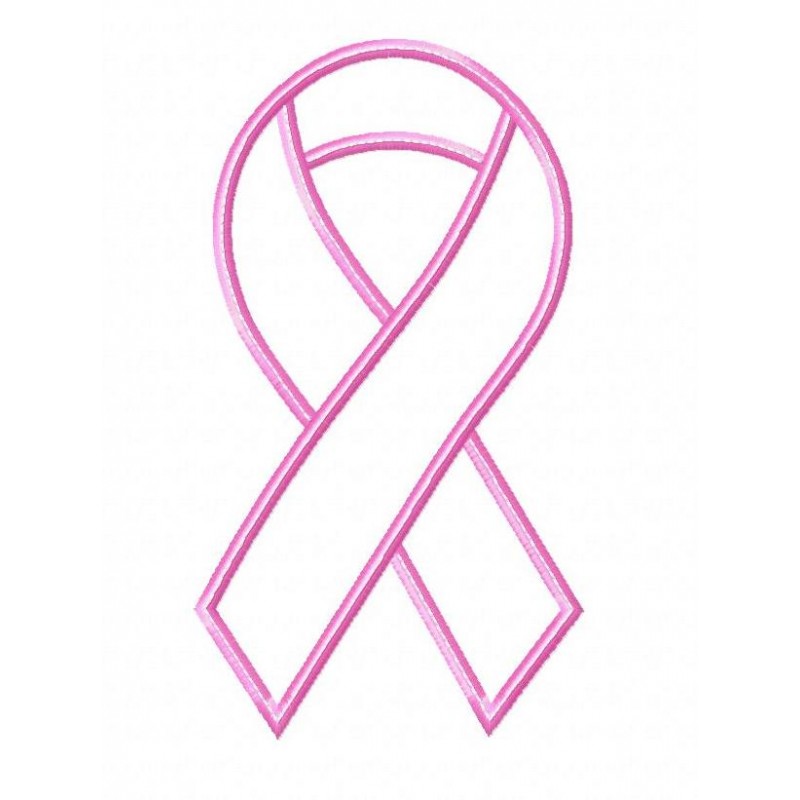 800x800 Cancer Ribbon Outline