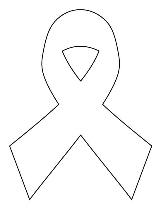 550x712 Collection Of Free Ribbons Vector Outline. Download On Ubisafe