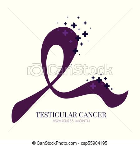450x470 Testicular Cancer Ribbon. Testicular Cancer Awareness Poster