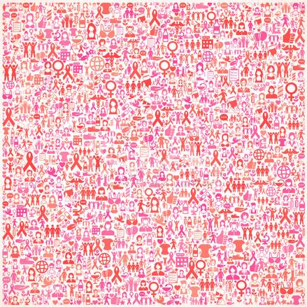 439x439 Seamless Breast Cancer Awareness Royalty Free Vector Art Backgro
