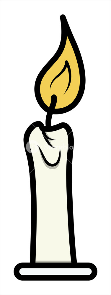 376x1000 Cartoon Candle