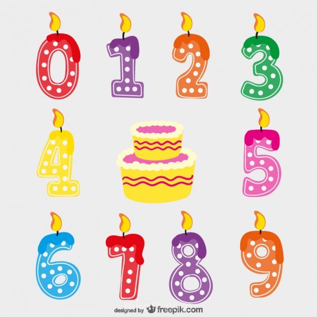 626x626 Ai] Birthday Candles Vector Vector Free Download