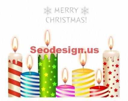 425x334 Grunge Free Vector Chrismas Candles Graphics Vector Christmas