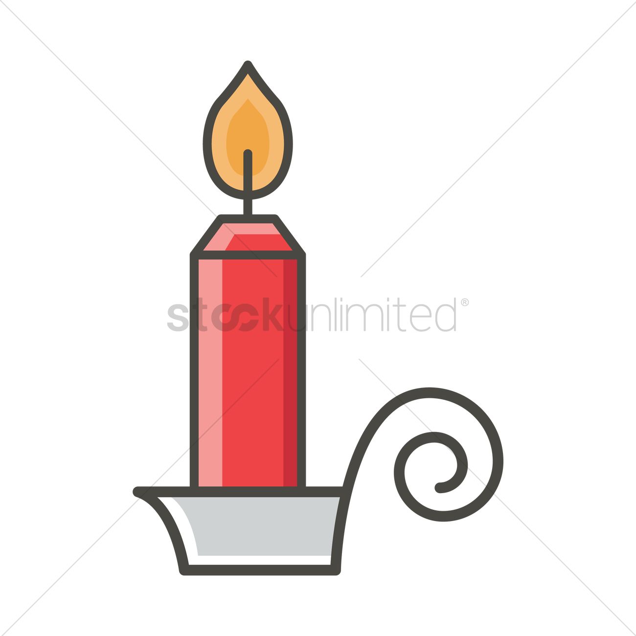 1300x1300 Candlestick Vector Image