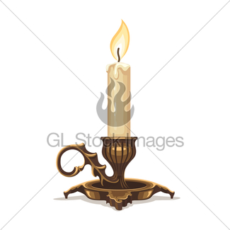 325x325 Christmas Candle Vector Illustration Gl Stock Images