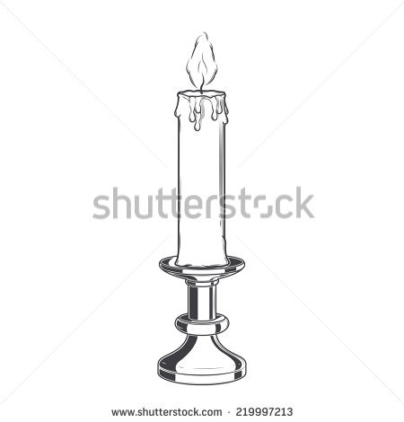 450x470 Drawn Candle Vintage 3276261