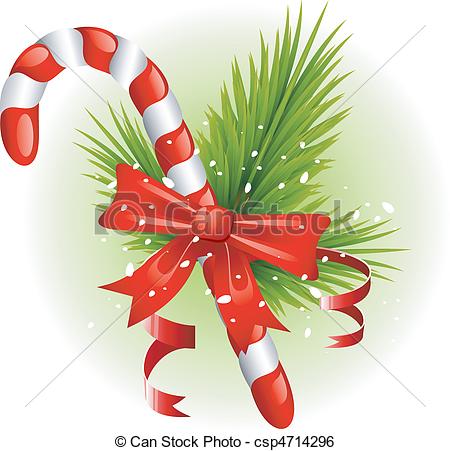 450x451 Vector Clipart Candy Cane