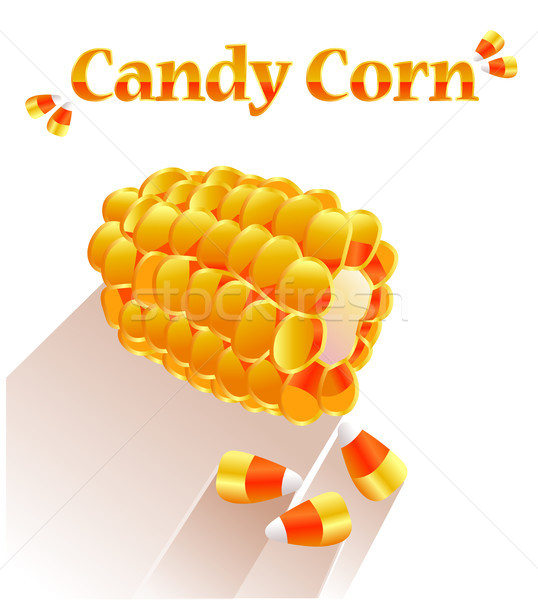 538x600 Icon Candy Corn Vector Illustration Olena Siedykh (Olena