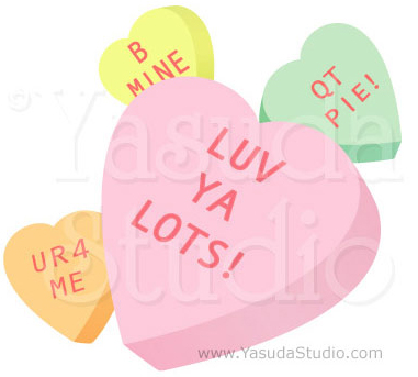 381x343 Heart Candy Downloadable Vector Stock Art