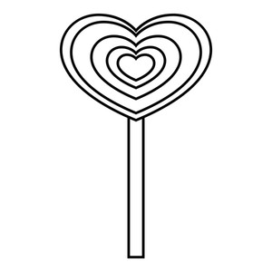 300x300 Candy Heart Royalty Free Vectors