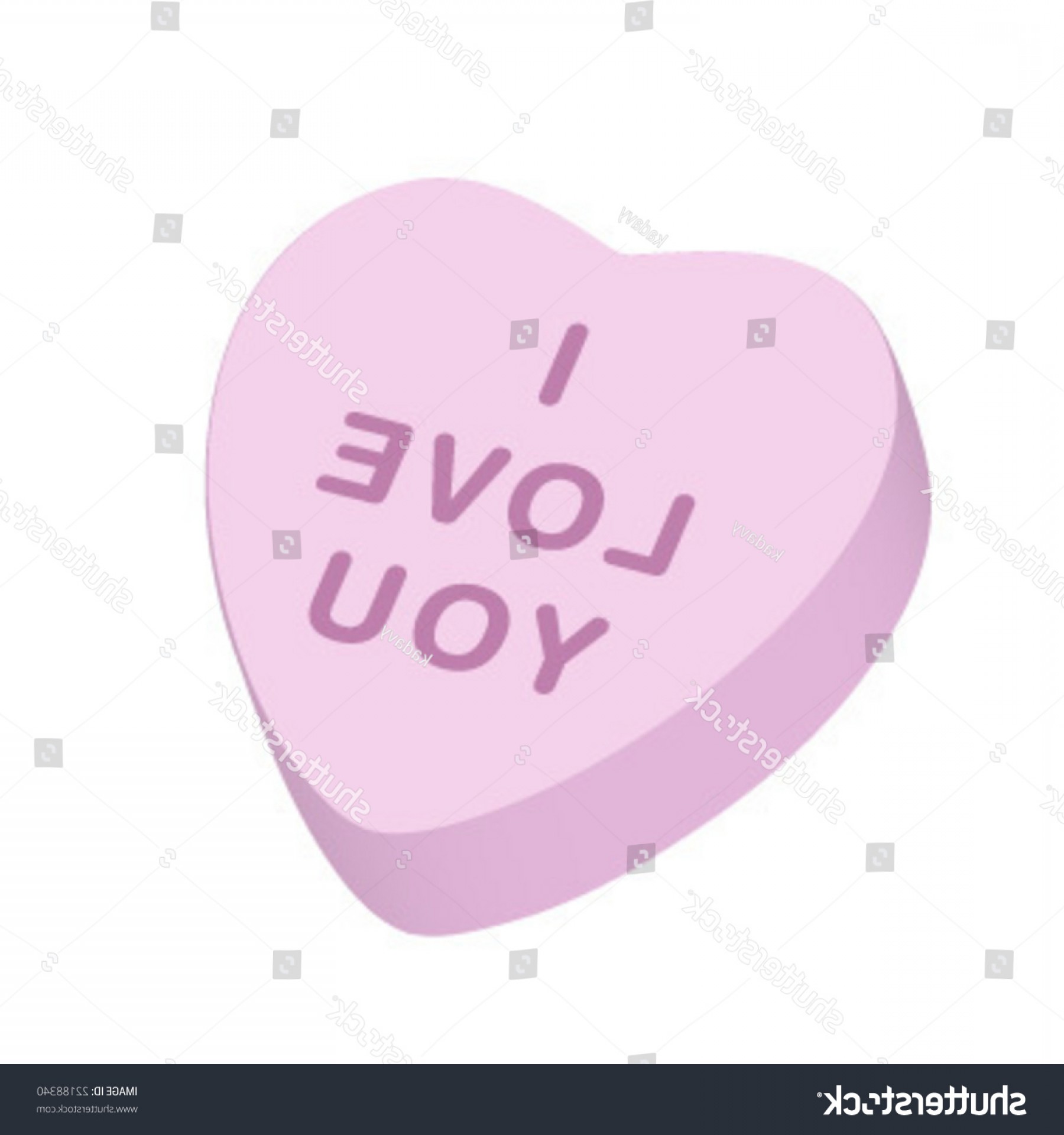 Candy Hearts with text