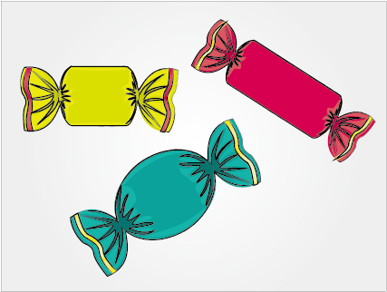 427x322 Colored Candy Vector Material 02 Free Download