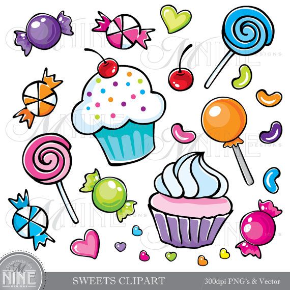 570x570 Sweets Clipart Illustrations Digital Clip Art Vector Art File