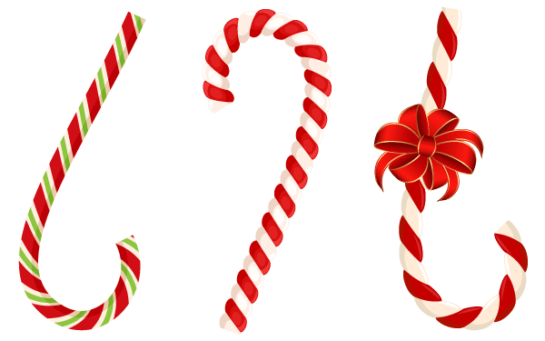 600x375 Free Free Vector Christmas Candy Cane With Red Bow Psd Files