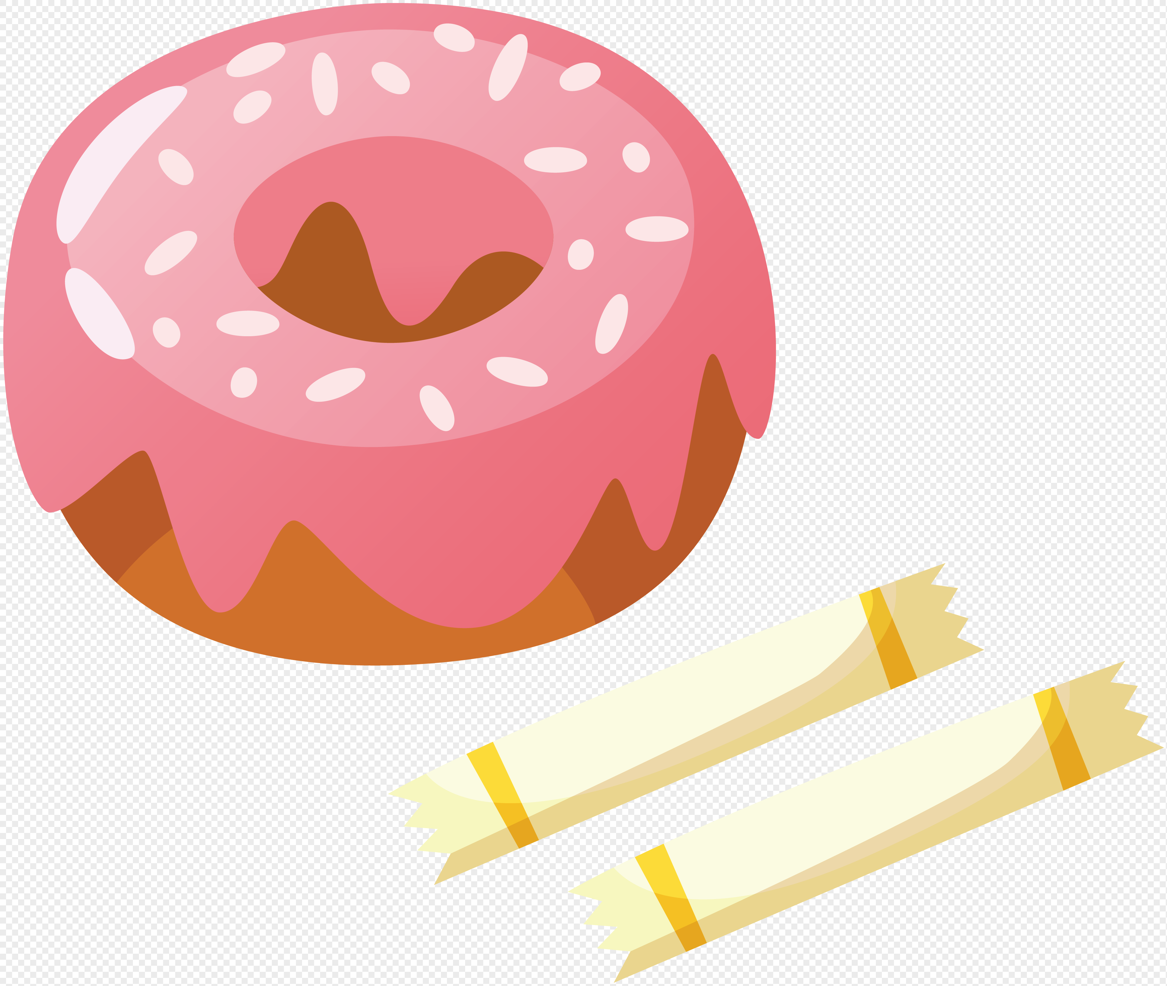 3864x3267 Hand Painted Cartoon Food Food Candy Vector Material Png