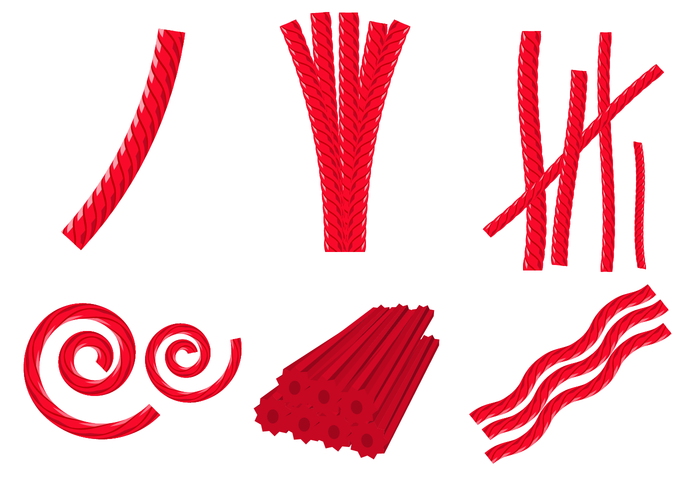700x490 Red Licorice Candy Vector