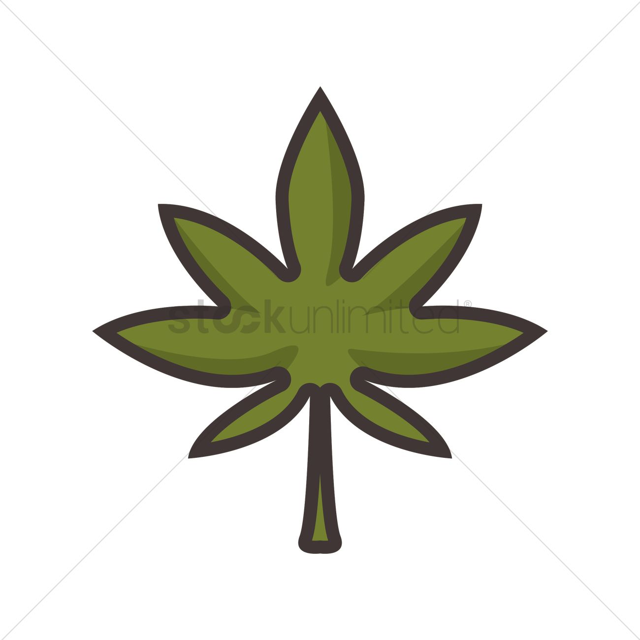 1300x1300 Marijuana Leaf Vector Image