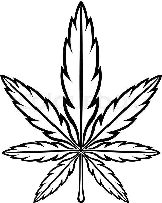 639x800 Stylized Green Marijuana Pot Weed Leaf Vector Logo Stock Vector