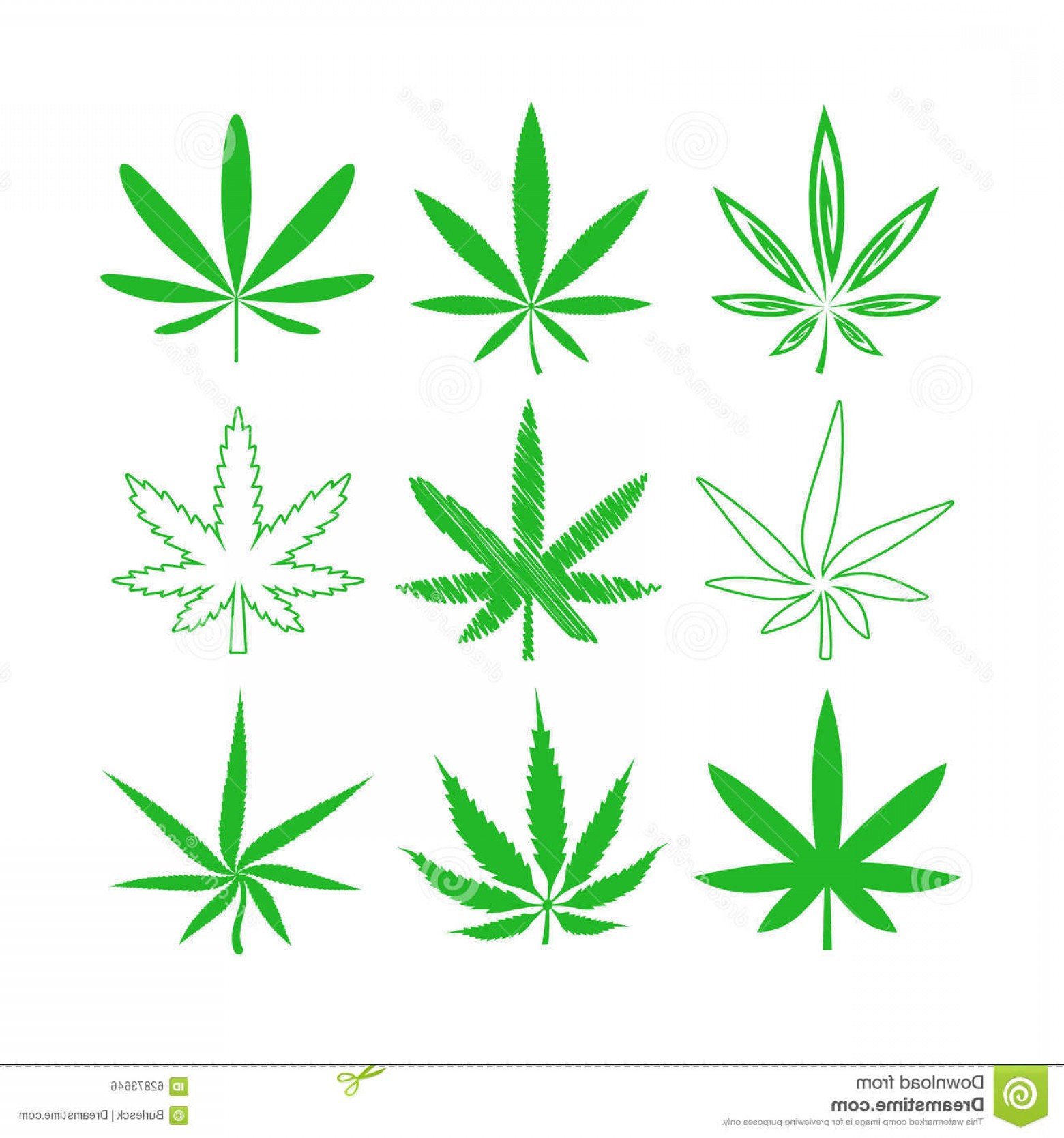 1560x1668 Stock Illustration Medical Marijuana Cannabis Vector Icons Set