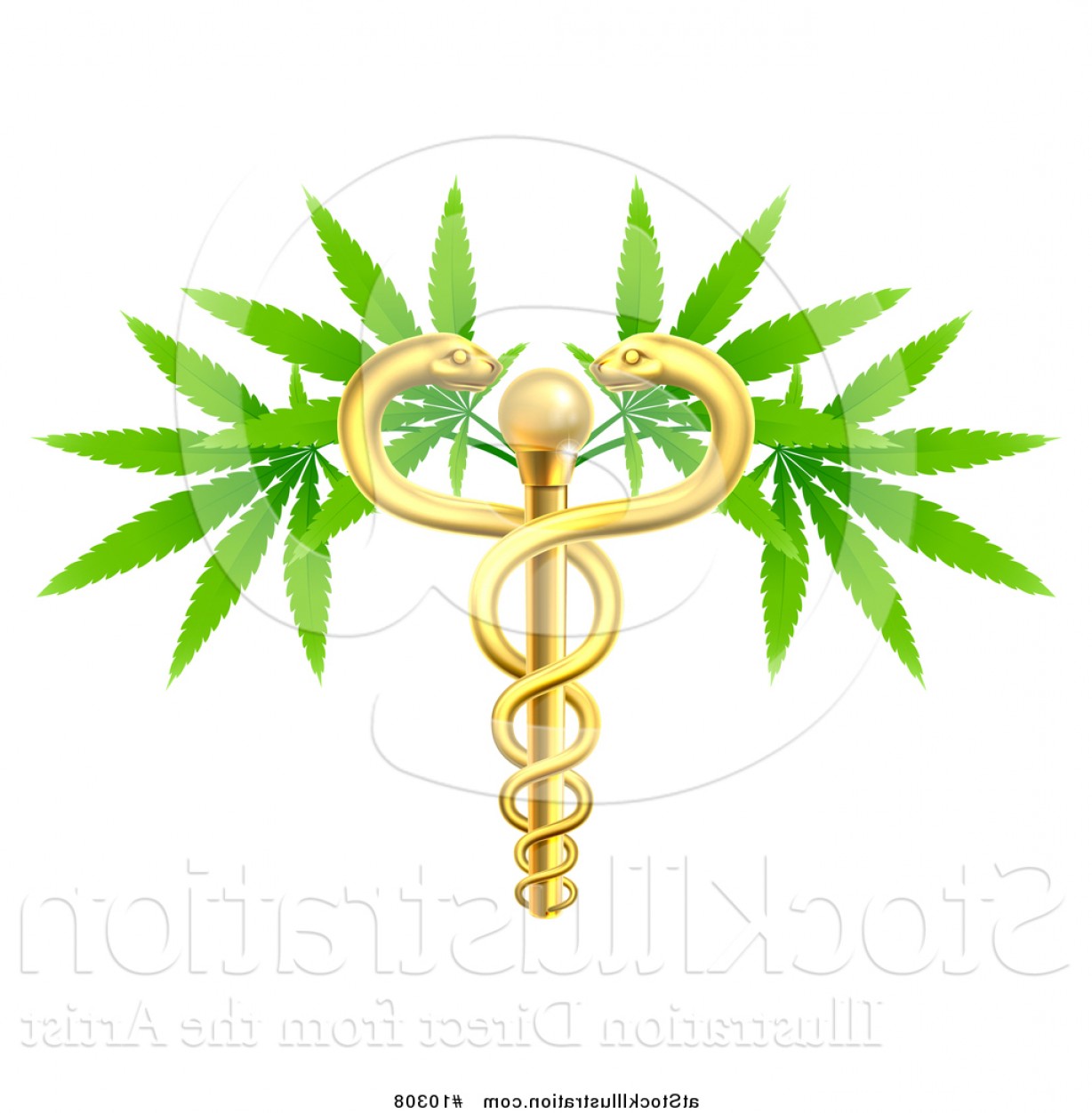 1228x1252 Vector Illustration Of A Medical Marijuana Design With A Cannabis