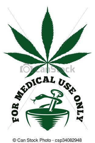 313x470 Medical Cannabis Vector Illustration .