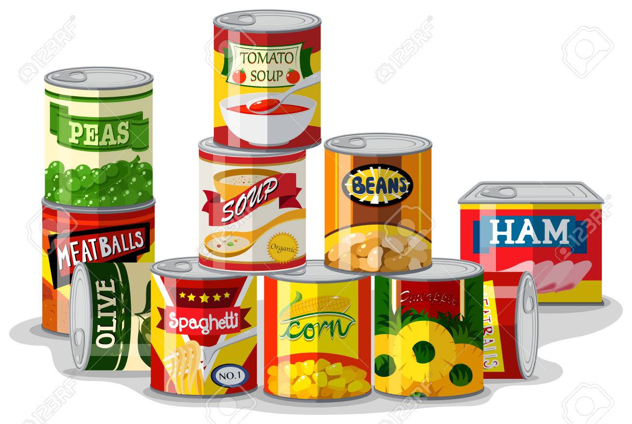 1300x872 Canned Clipart