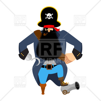 400x400 Pirate And Cannon Vector Image Vector Artwork Of People
